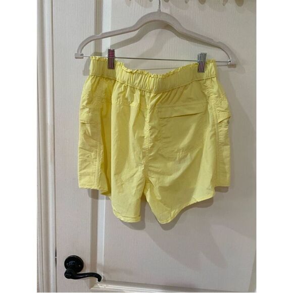 NWOT Free People High Waisted Shorts in a butter yellow shade - Picture 7 of 9